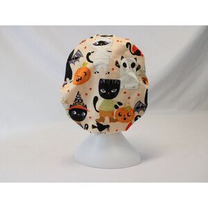 Halloween Cats Bouffant Surgical Dental Scrub Cap Chemo Hat